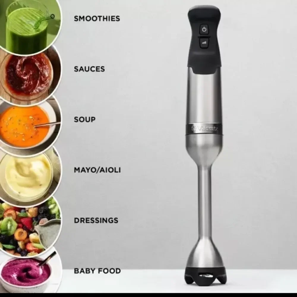 Vitamix Immersion Blender Black Brand New 5-Variable Speed Stainless Steel